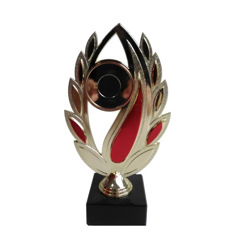 Trofej pre hasičov zlato červená 23 cm - E155