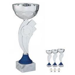 Športový pohár strieborno modrý  - E113/1