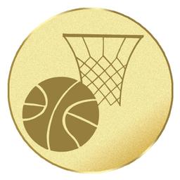 Emblém basketball na pohár a medailu - AL16/25