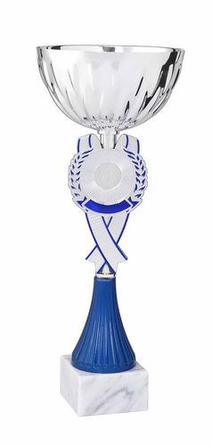 Športový pohár strieborno modrý  - E123/2