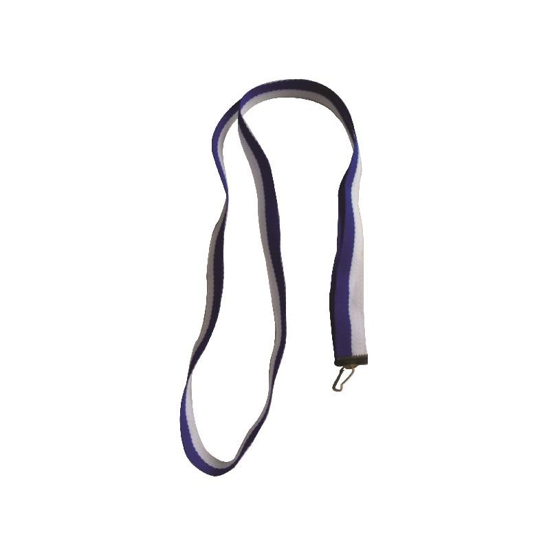 Stuha na medailu modro biela - N/22