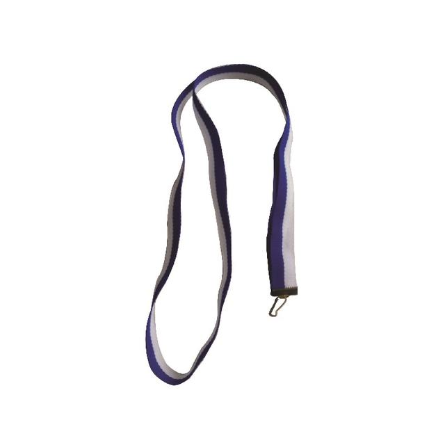 Stuha na medailu modro biela - N/22